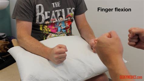 hand flexion physical exam